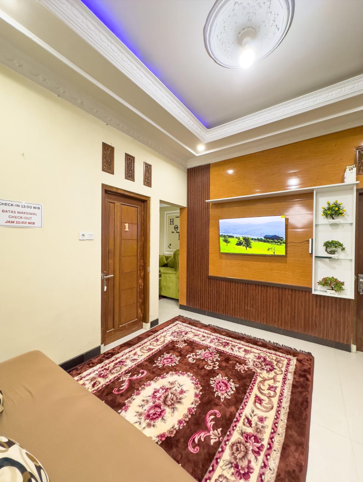Ruang tamu Classic Dieng Homestay